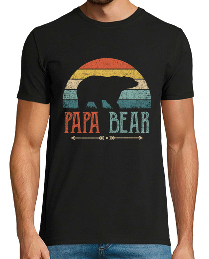 Image of Papa Bear Vintage Daddy Fathers Day
