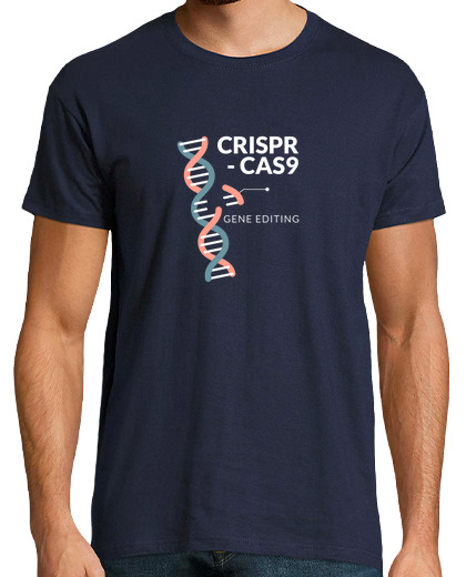 T-shirt uomo manica corta Modifica del gene Crisr Cas9