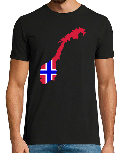 Image of Norway map flag