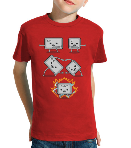 Tee Shirt Pour Enfant Manche Courte contrôle z fusion