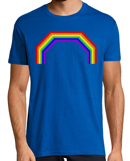 Camiseta Hombre Manga Corta Arco iris de punto laTostadora