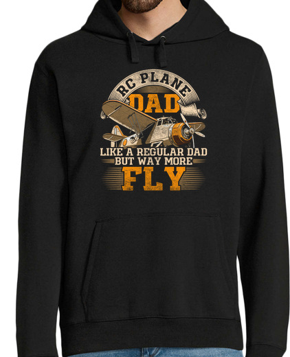 Sweat-shirt À Capuche Pour Homme papa pilote d39avion rc