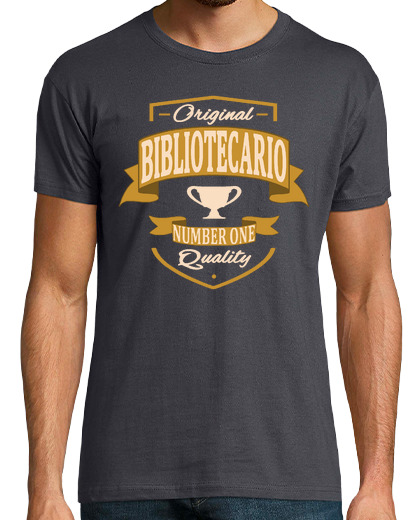 Camiseta Hombre Manga Corta Bibliotecario laTostadora