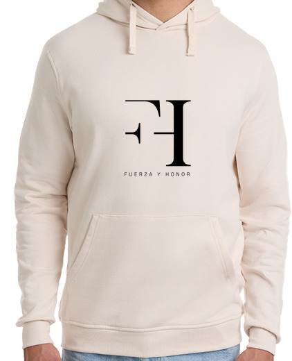 Image of 2-sided men's sweatshirt. the benefits of this garment will go in full to the soltra foundation