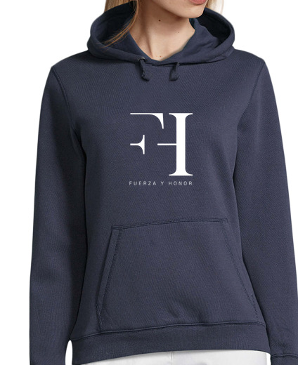 Image of women's sweatshirt. 2 faces. the benefits of this garment will go entirely to the soltra foundat