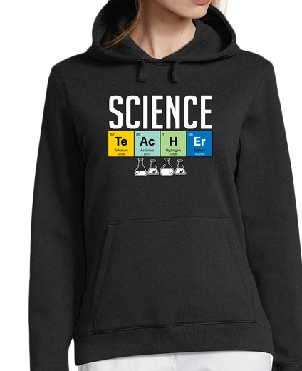 Sweat-shirt À Capuche Pour Femme Éléments de chimie pour professeur de s