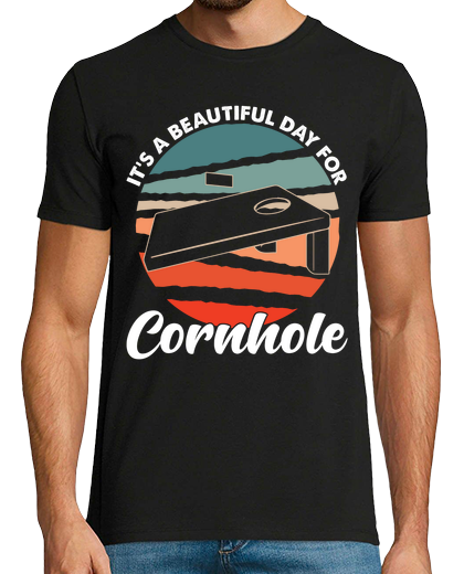 Image of Cornhole Game Cornhole Player Retro