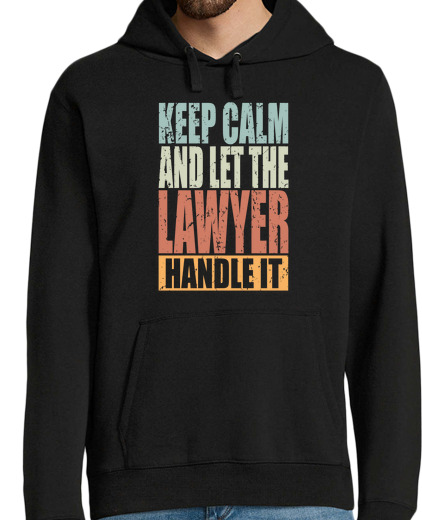 Sweat-shirt À Capuche Pour Homme avocat disant