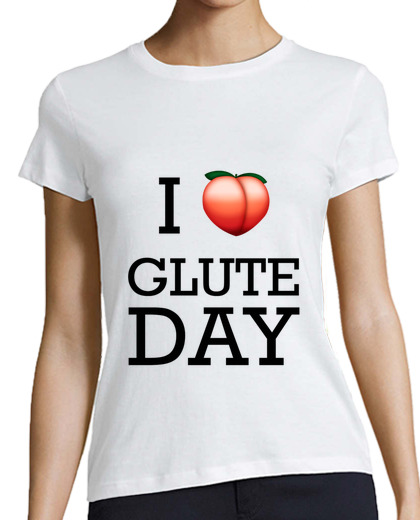 Tee Shirt Femme Classique Manches Courtes glute day