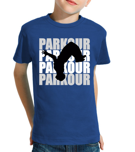 T-shirt bambino manica corta disegno 3439566, parkour