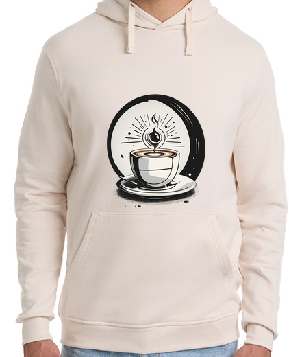 Image of manga coffee cup,minimalist, colorful elegant, abstract, anime style, sweatshirt
