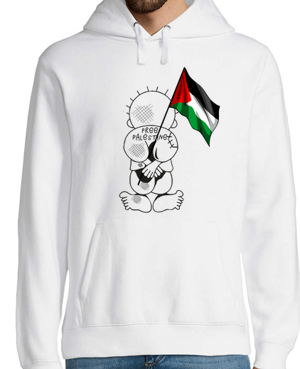 Sweat-shirt À Capuche Pour Homme Palestine libre patriotique palestinien