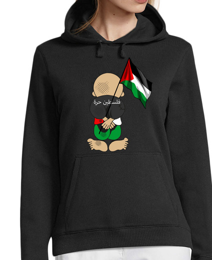 Sweat-shirt À Capuche Pour Femme Palestine libre patriotique palestinien