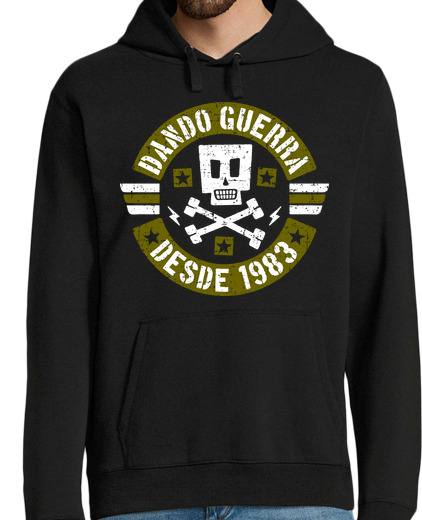 Sweat-shirt À Capuche Pour Homme donner la guerre depuis 1983