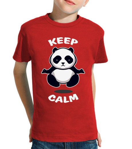 T-shirt bambino manica corta mantenere la calma