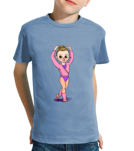 T-shirt bambino manica corta ballerina di danza classica