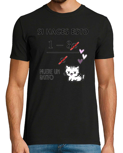 Tee Shirt Homme Manche Courte humour mathématique minou - erreur math