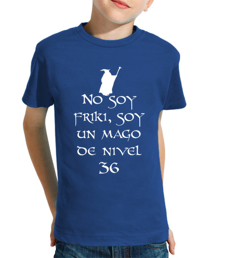 Tee Shirt Pour Enfant Manche Courte Je ne suis pas un Geek, je suis un Mage de niveau 36