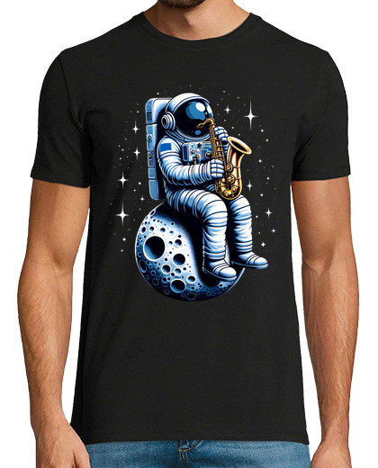 Image of astronaut saxophonist musician saxophone saxophone band music