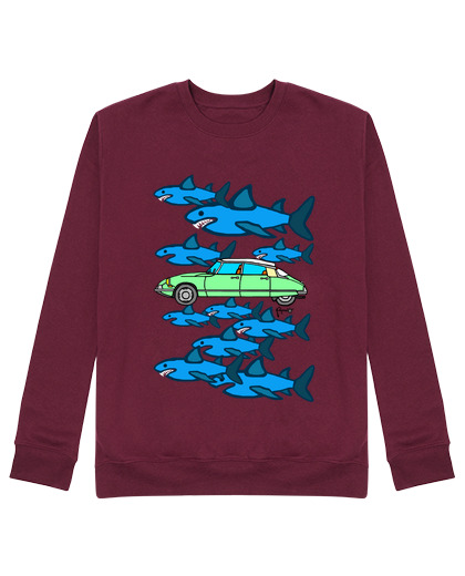 Sweat Unisexe parmi les requins