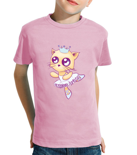 T-shirt bambino manica corta pussycat ballerino