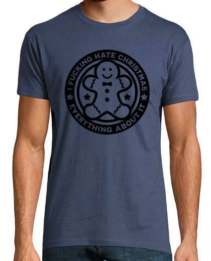 Image of t shirt i hate christmas, t-shirt i hate christmas, sarcasm t shirt 01