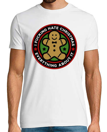 Image of t shirt i hate christmas, t-shirt i hate christmas, sarcasm t shirt 02