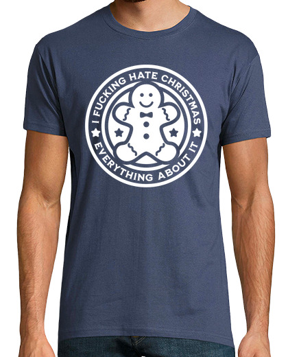 Image of t shirt i hate christmas, t-shirt i hate christmas, sarcasm t t shirt 03