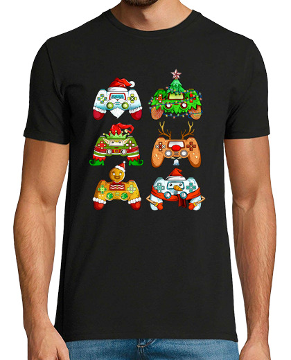 Image of christmas t-shirt for boys kids gamer e