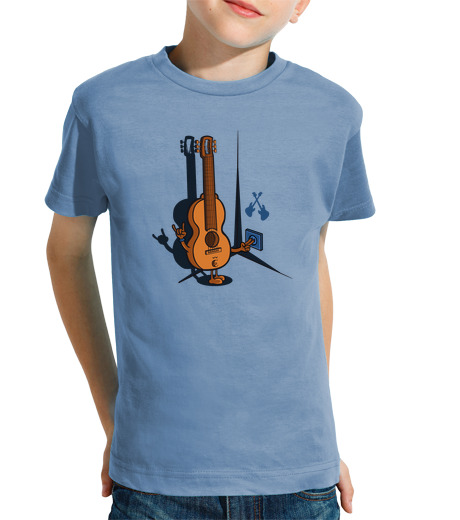 T-shirt bambino manica corta chitarra elettrica 1