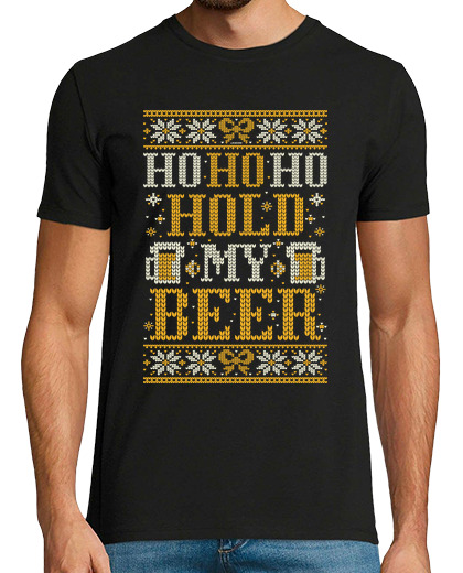 Image of ho ho ho hold my beer - ugly christmas