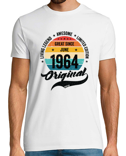 Image of Retro 60 Years June 1964 Birthday Vintage Bday Classic
