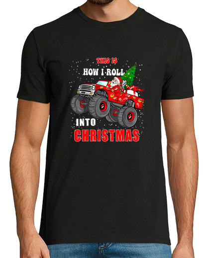 Image of Santa Claus Monster Truck Boys Christma