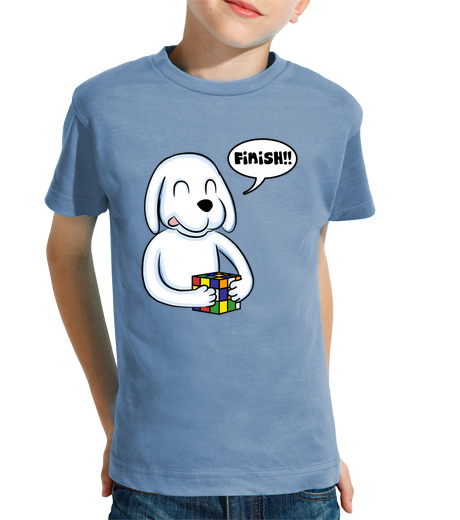 T-shirt bambino manica corta cane rubik