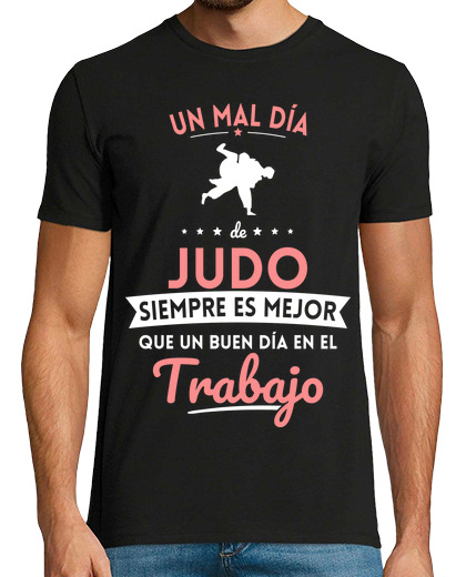 T-shirt uomo manica corta una brutta giorno di judo è meglio che