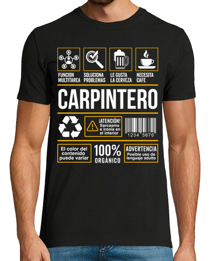 Image of label profession work carpenter cabinetmaker carpentry