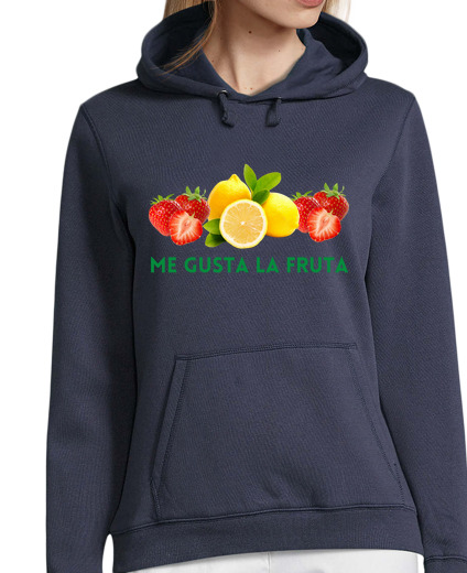 Sweat-shirt À Capuche Pour Femme J39aime les fruits