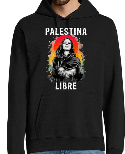 Sweat-shirt À Capuche Pour Homme Palestine libre