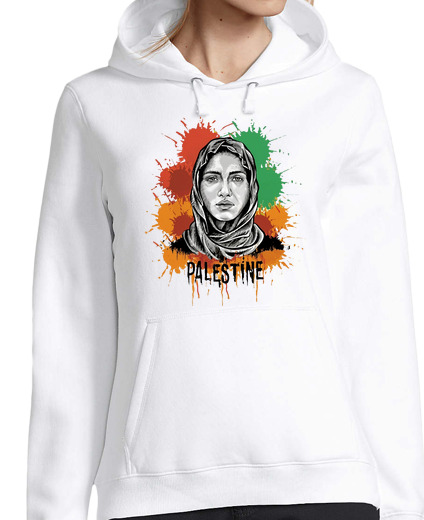 Sweat-shirt À Capuche Pour Femme Palestine