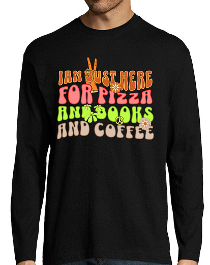 Image of Im just here for pizza and books and co