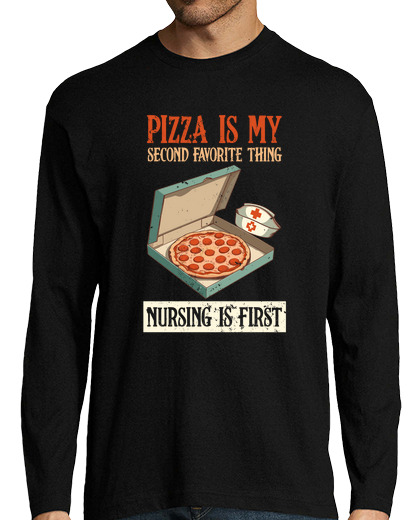 Image of pizza is my second fav thing nursing is