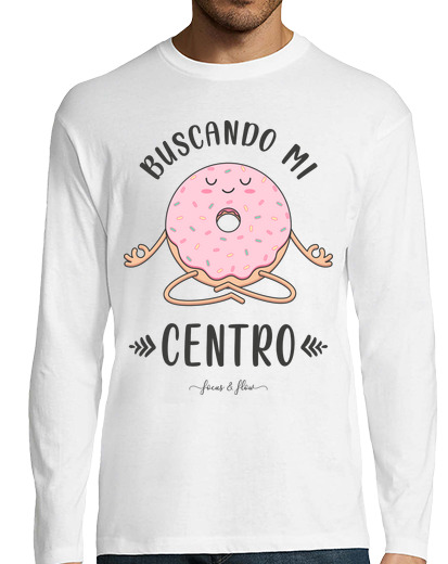 Image of man t-shirt long manga t-shirt looking for my center