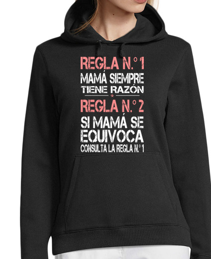 Sweat-shirt À Capuche Pour Femme maman a toujours raison idée cadeau