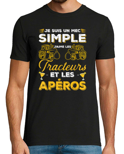 Image of simple guy tractor aperitif farmer beer