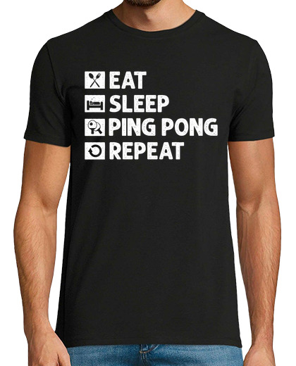 Image of Ping Pong Eat Sleep Repeat Funny Table