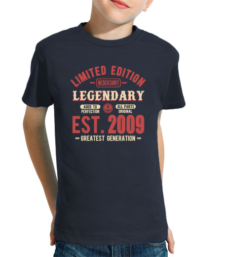 Tee Shirt Pour Enfant Manche Courte Established 2009