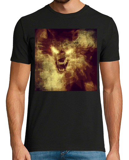 Image of Spooky old vintage werewolf pattern