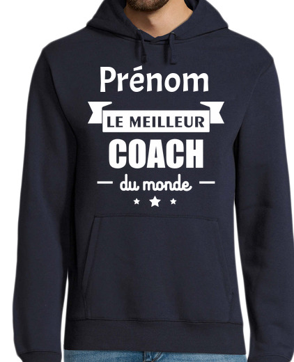 Sweat-shirt À Capuche Pour Homme Meilleur coach, cadeau coach