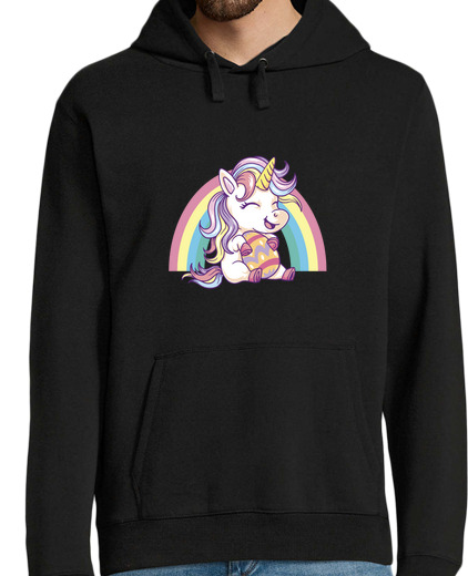 Sweat-shirt À Capuche Pour Homme Eggstra spécial licorne