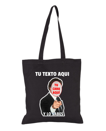 Bolsa De Tela Meme con tu cara laTostadora